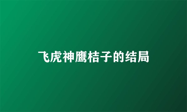 飞虎神鹰桔子的结局