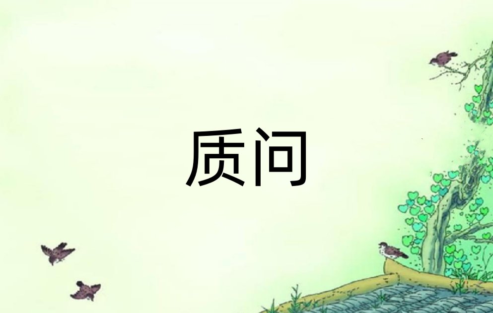 质问是什么意思