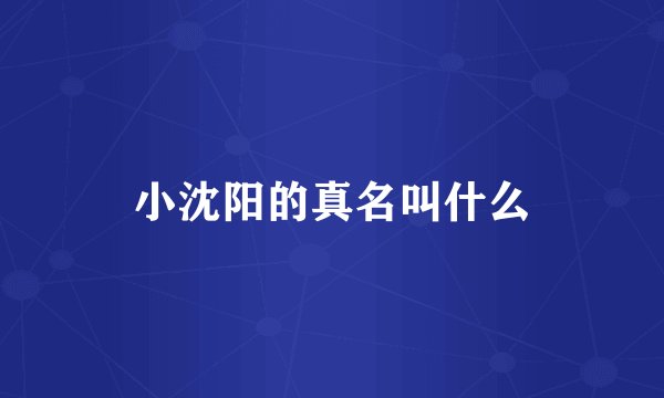 小沈阳的真名叫什么