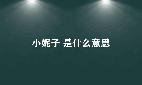 小妮子 是什么意思