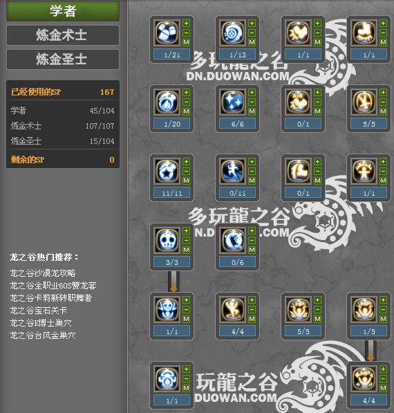 龙之谷60炼金圣士纯刷图加点最好附图