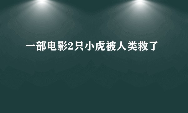 一部电影2只小虎被人类救了