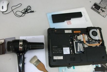 华硕F80S笔记本电脑，如何拆开然后清洗风扇？