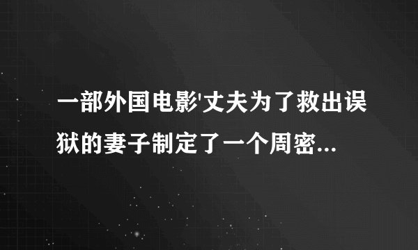 一部外国电影'丈夫为了救出误狱的妻子制定了一个周密的计划'最后帮助妻子成功逃狱'这部电影叫什么'