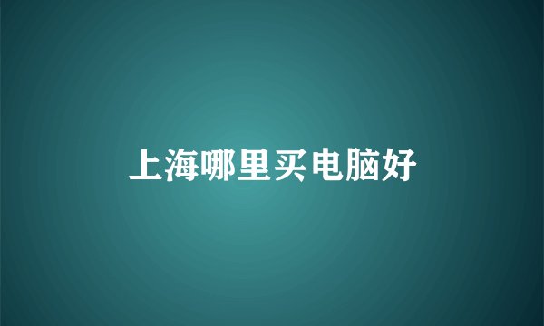 上海哪里买电脑好