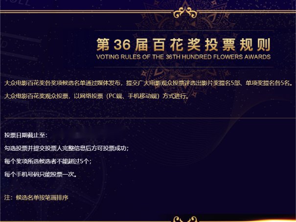 金鸡百花华表三大奖区别