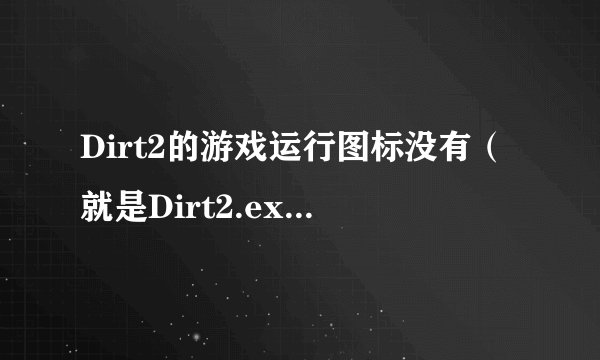 Dirt2的游戏运行图标没有（就是Dirt2.exe），谁给我一个