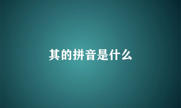 其的拼音是什么