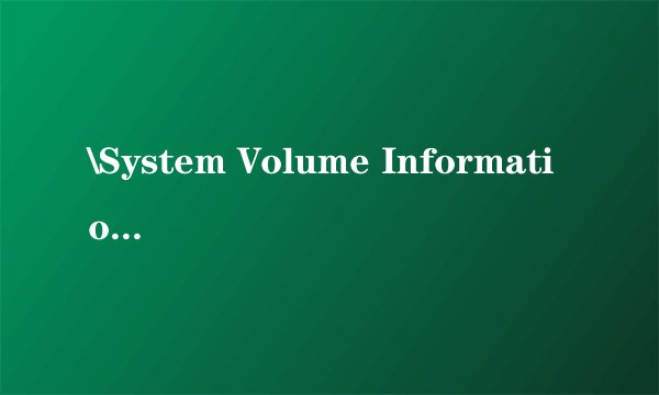 \System Volume Information\catalog.wci\INDEX.000 - 开启 (文件被锁定)时发生错误.