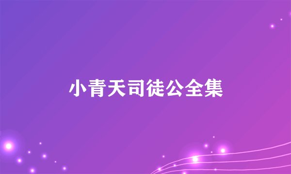 小青天司徒公全集