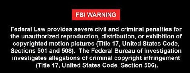 fbi warning是什么意思？