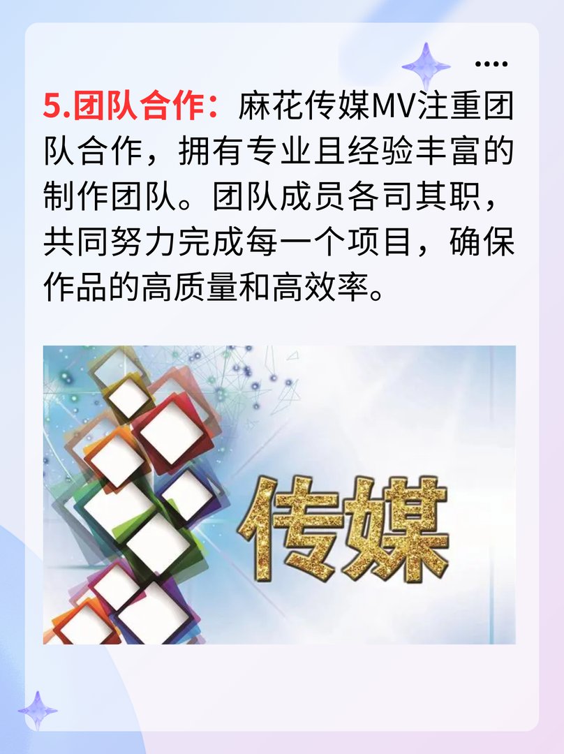 麻花传媒mv与其它传媒公司比较