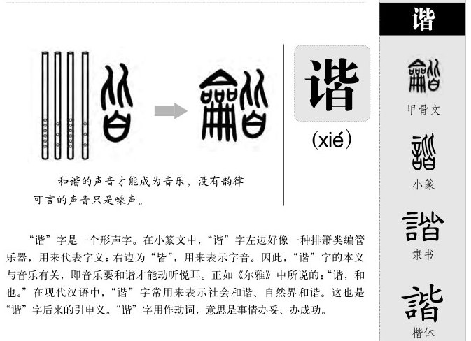 和谐的谐的拼音