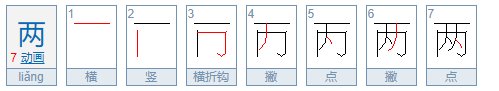 两的偏旁部首是什么?