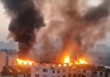 南宁一小区楼顶烧成火海，此事故有无造成人员伤亡？