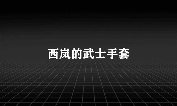 西岚的武士手套