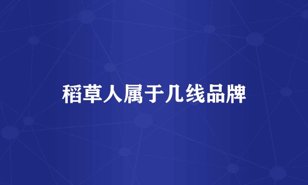 稻草人属于几线品牌