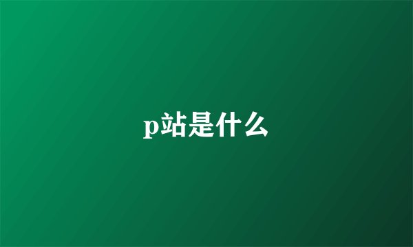 p站是什么