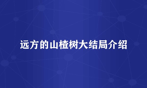 远方的山楂树大结局介绍