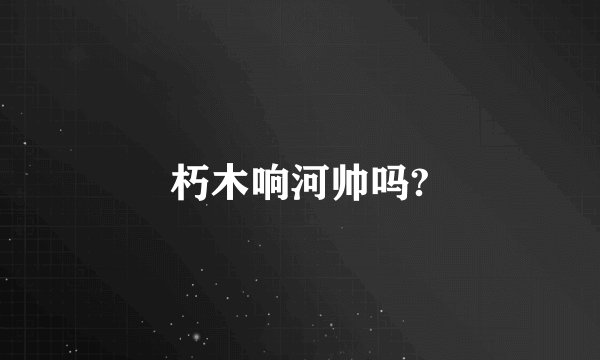 朽木响河帅吗?