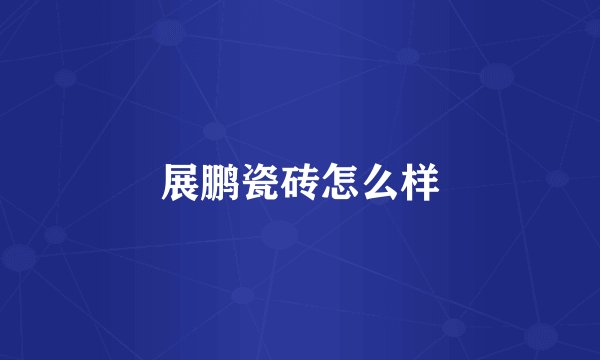 展鹏瓷砖怎么样