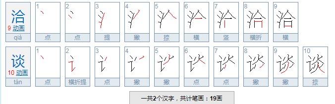 恰谈和洽谈哪个对？