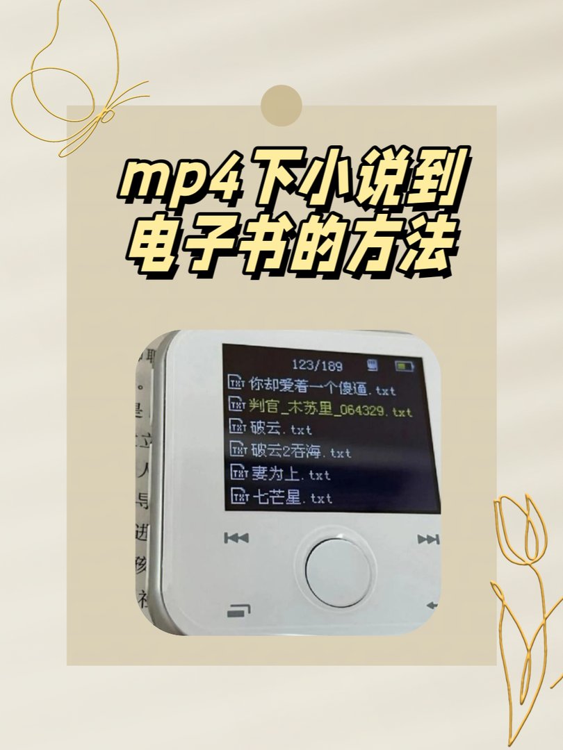 mp4怎么下载小说到电子书上？