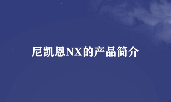 尼凯恩NX的产品简介