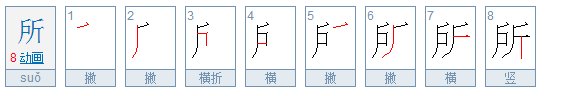 所的笔顺怎么写?