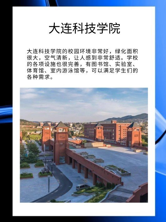 大连科技学院的校园环境怎么样