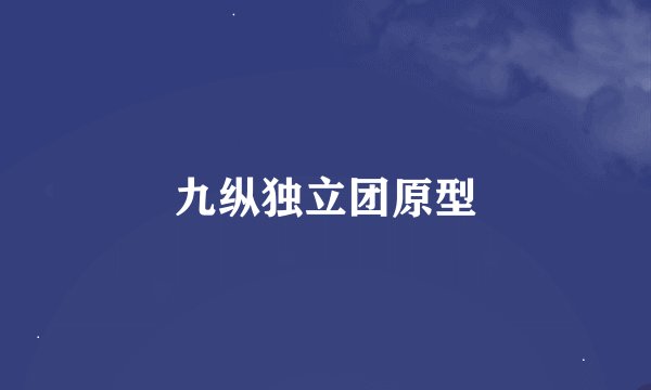 九纵独立团原型