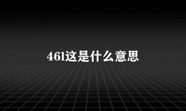 46l这是什么意思