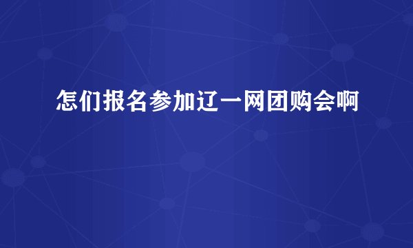 怎们报名参加辽一网团购会啊