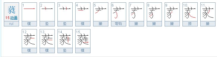 蕤字是什么意思？