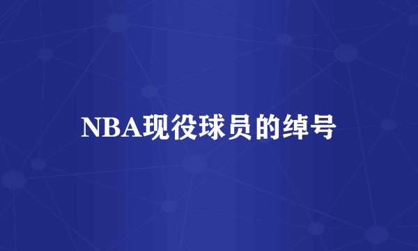 NBA现役球员的绰号
