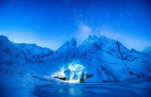 西藏发现蓝色古冰川，现实中的“蓝色星球”你见过吗？有多壮观？