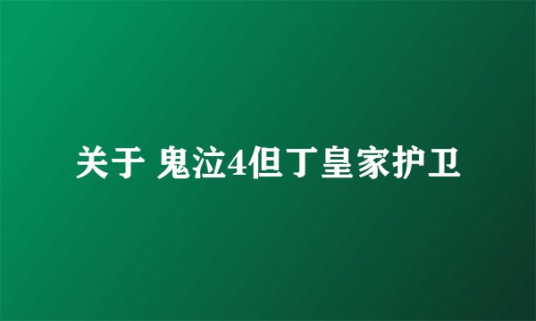 关于 鬼泣4但丁皇家护卫