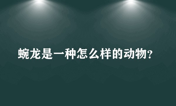 蜿龙是一种怎么样的动物？