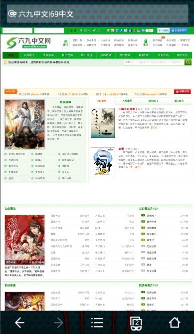 用UC浏览器上六九中文网,怎么上不了