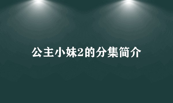 公主小妹2的分集简介