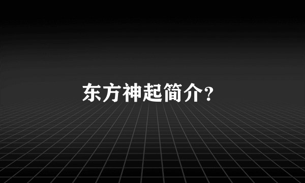 东方神起简介？