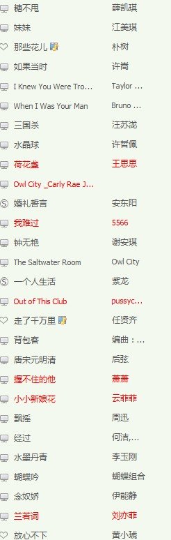 不知道听什么歌了,推荐一些你们喜欢的歌曲吧!