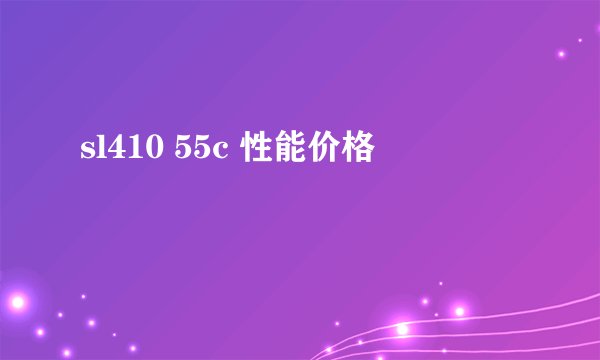 sl410 55c 性能价格