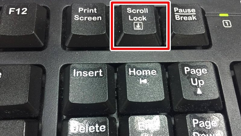 键盘上scrolllock 是干什么的？