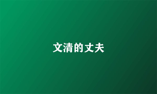 文清的丈夫