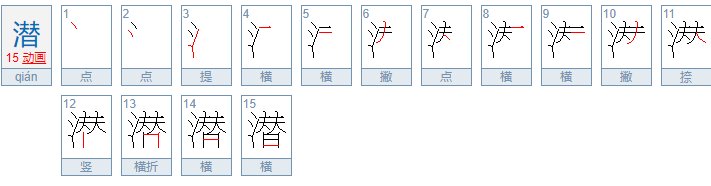 “潜”字有几个读音啊？