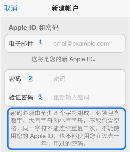 苹果手机id密码是什么格式的？