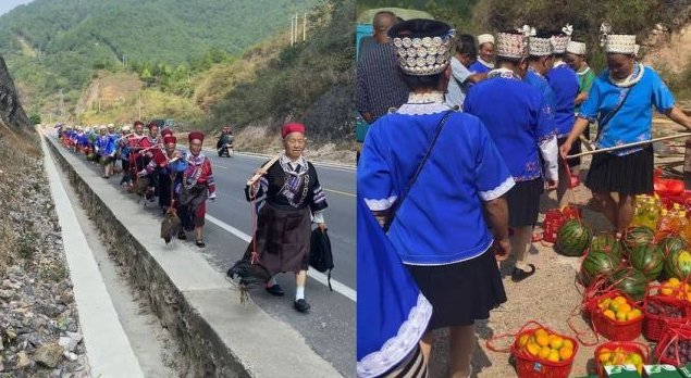 贵州一婆家40多人盛装带礼送儿媳回娘家，各地接亲有哪些不同的风俗？