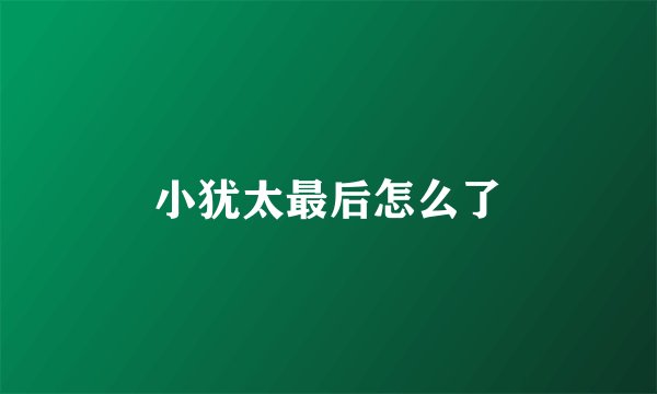 小犹太最后怎么了