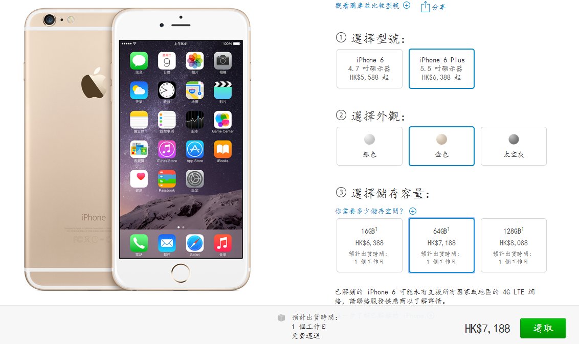 目前香港和澳门的iphone 6 plus，64G，金色，分别是多少钱（要人民币价格）？